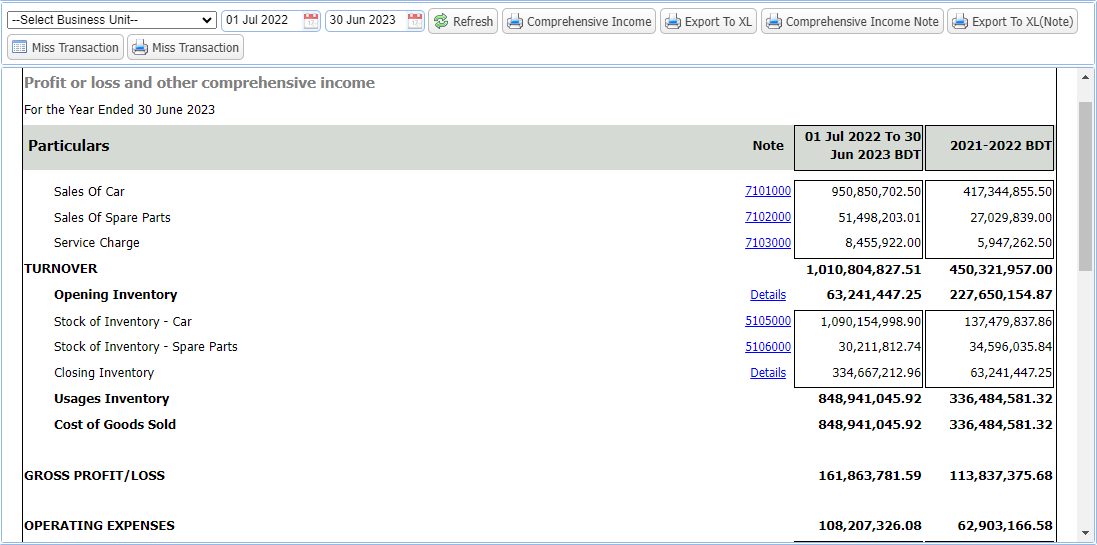 Accounting & Finance Dashboard