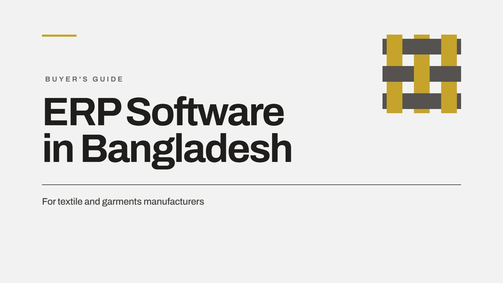 ERP Software in Bangladesh: A Buyer's Guide