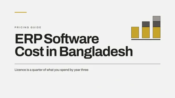 How Much Does ERP Software Cost in Bangladesh?